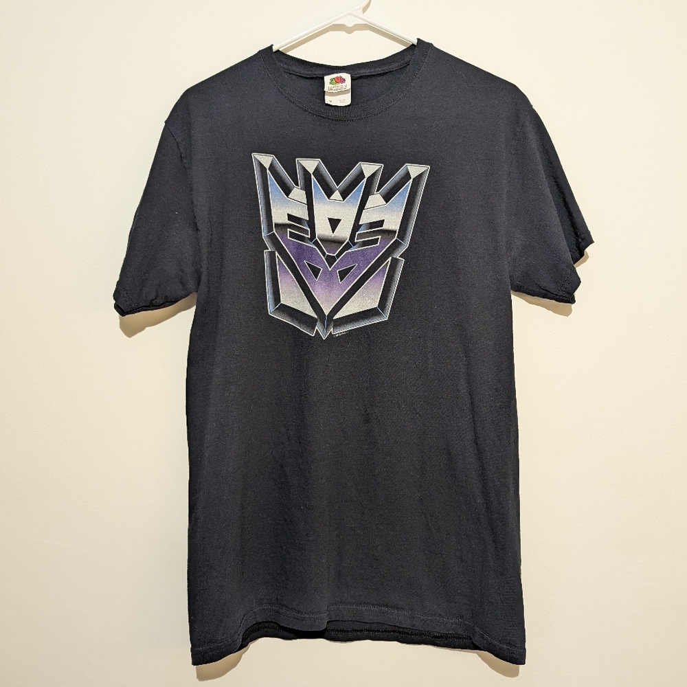 Vintage Transformers Graphic Tee – Black – Soft Cotton – Retro Style